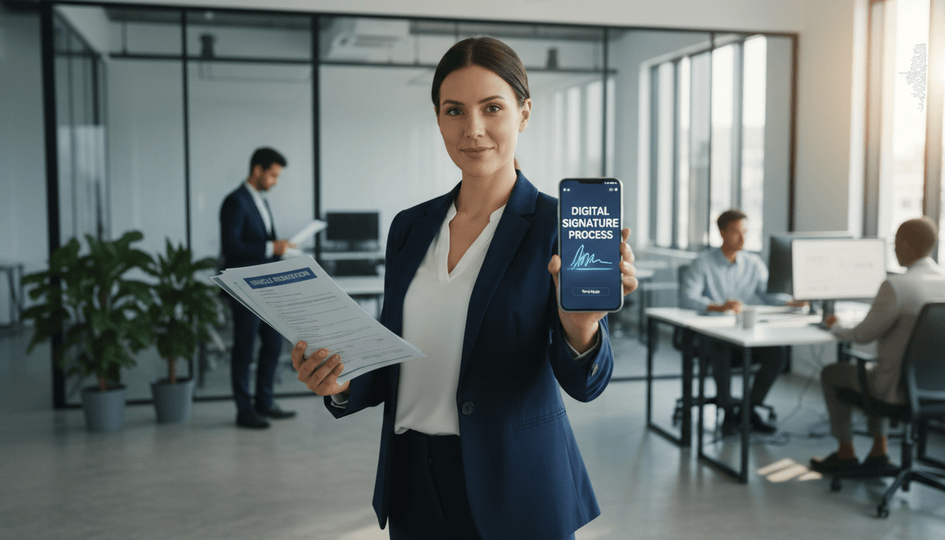 Gestión digital de transferencia de coche con documentos y firma electrónica