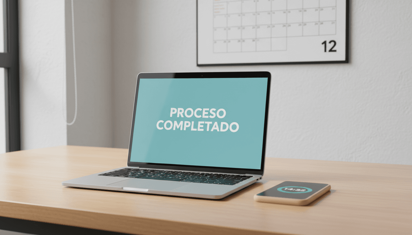 Notificación de transferencia completada en menos de 24 horas