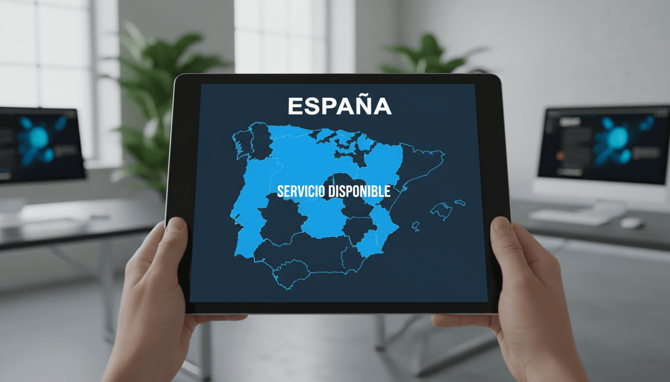 Cobertura de servicio en toda España