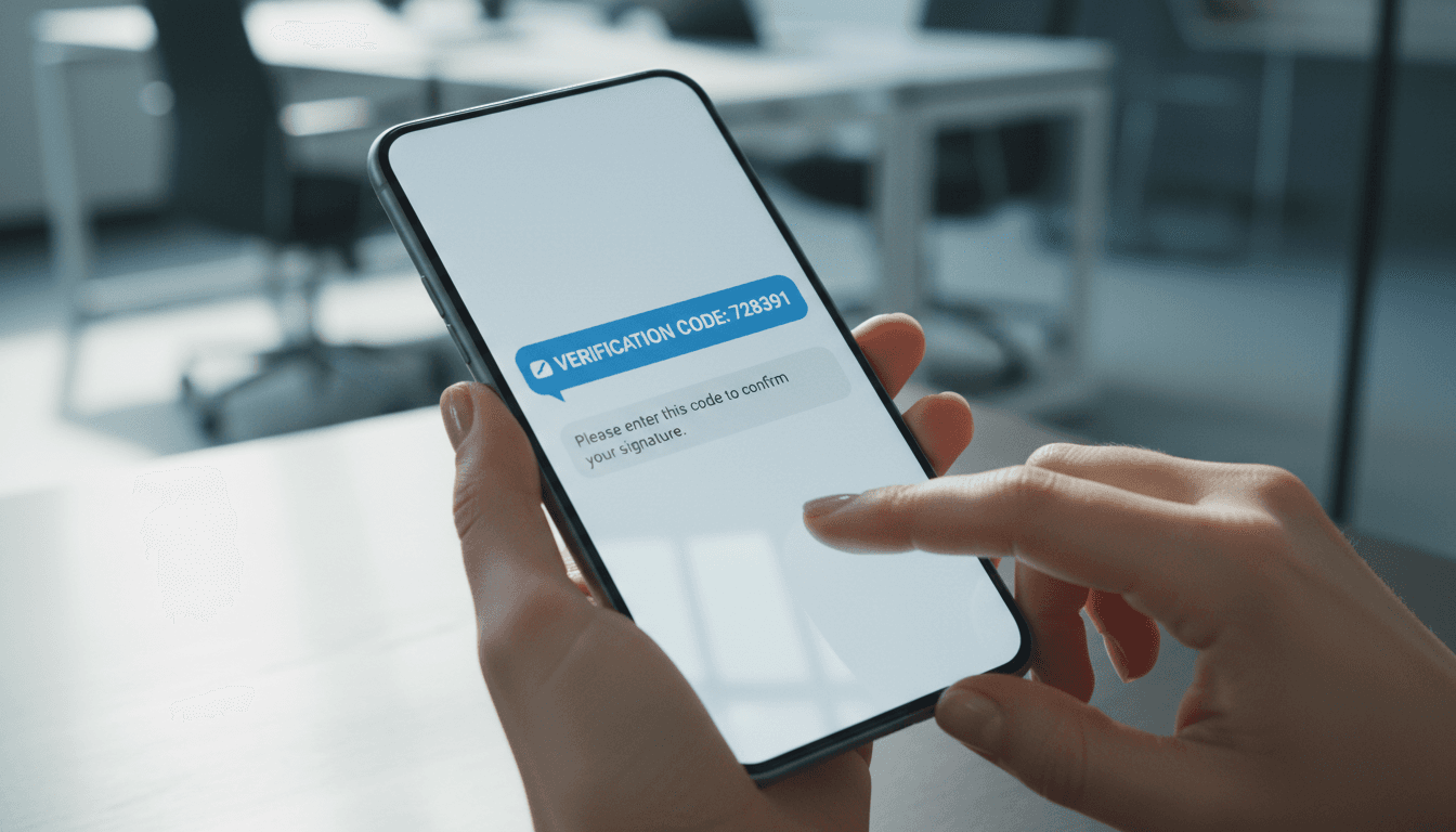 Firma por SMS en el móvil