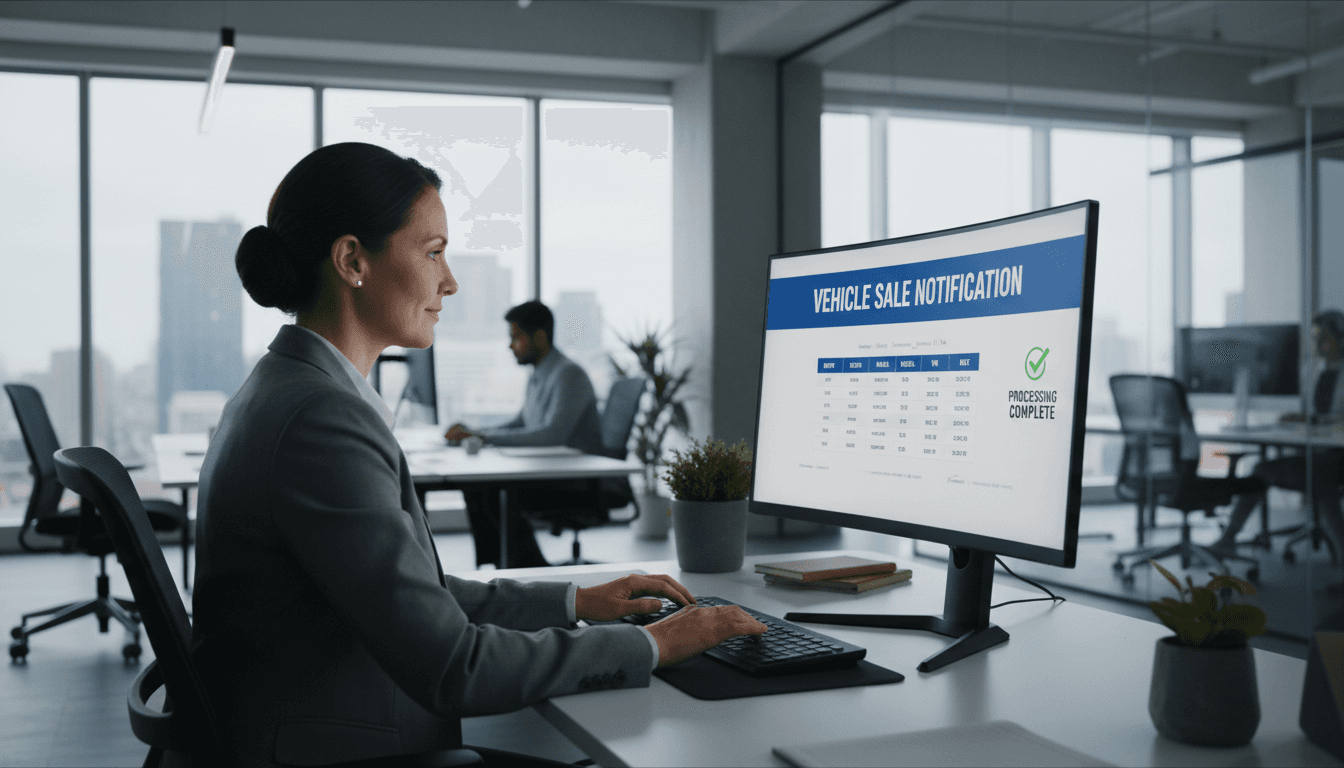 Notificación de venta a la DGT