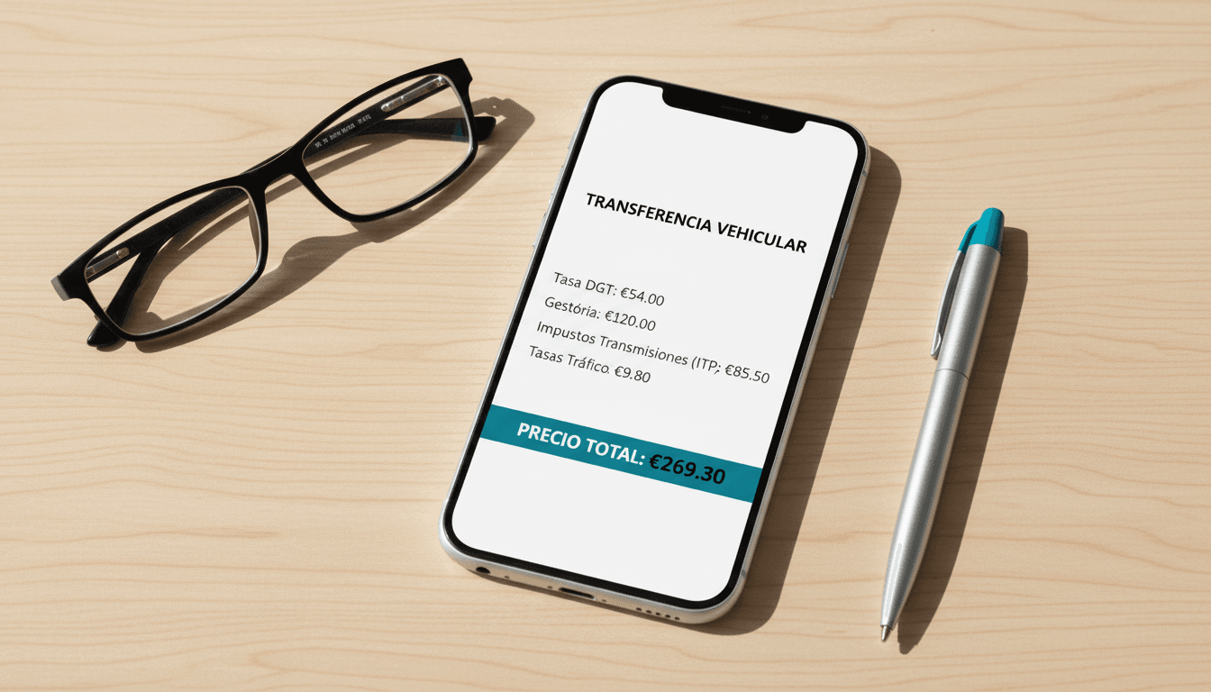 Precio cerrado y transparente para transferencia de coche