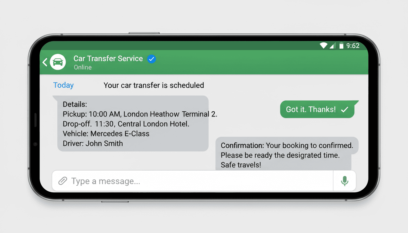 Proceso de transferencia por WhatsApp con firma digital y justificante