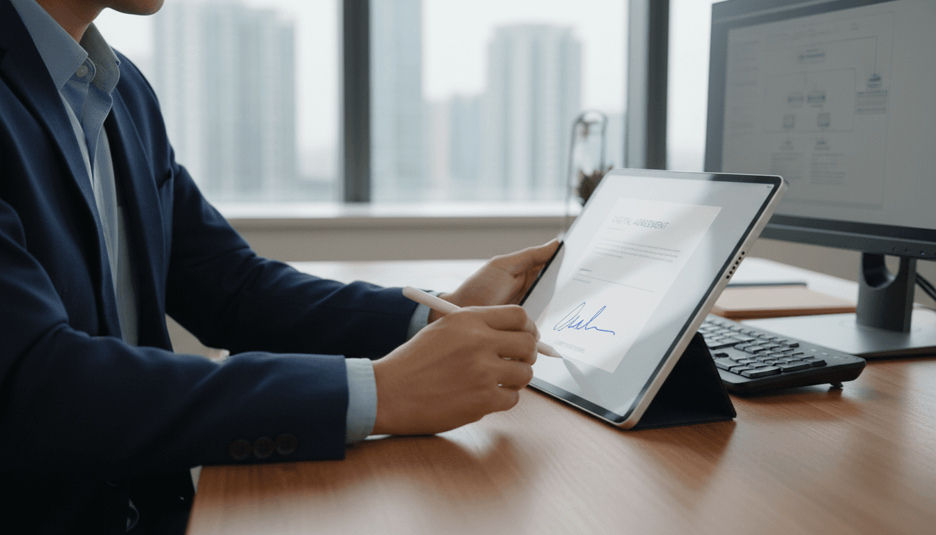 Firma digital de documentos de transferencia por SMS