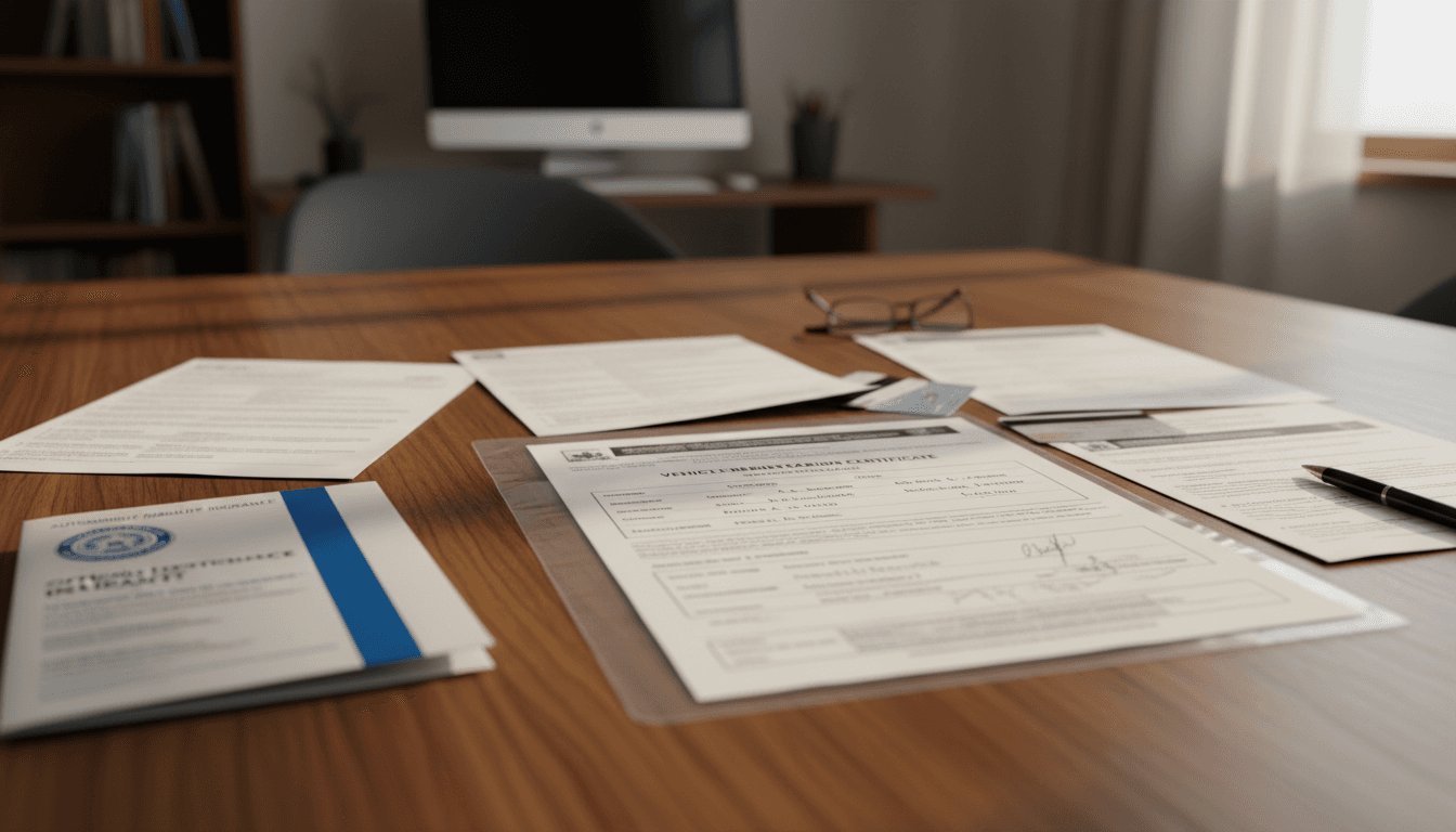 Datos vehiculares documentados en justificante