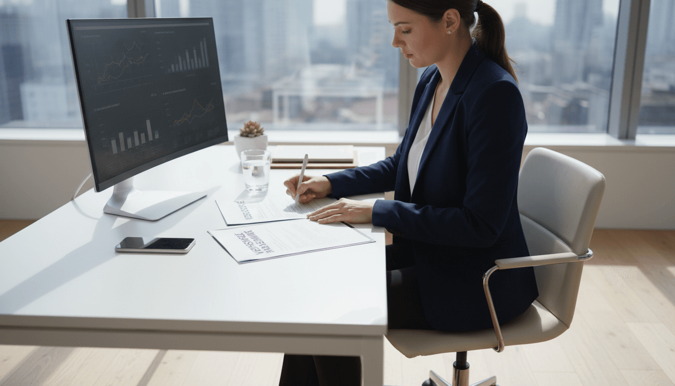 Gestión telemática de transferencia de vehículos en oficina moderna