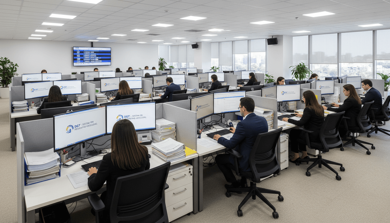 Trámite ante la DGT por profesionales