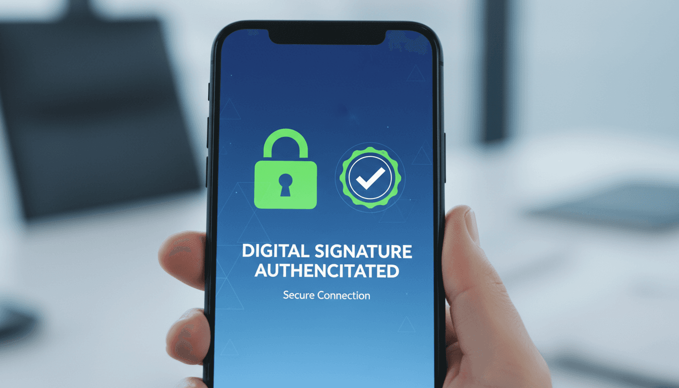 Firma por SMS segura en teléfono móvil para autorizar matriculación
