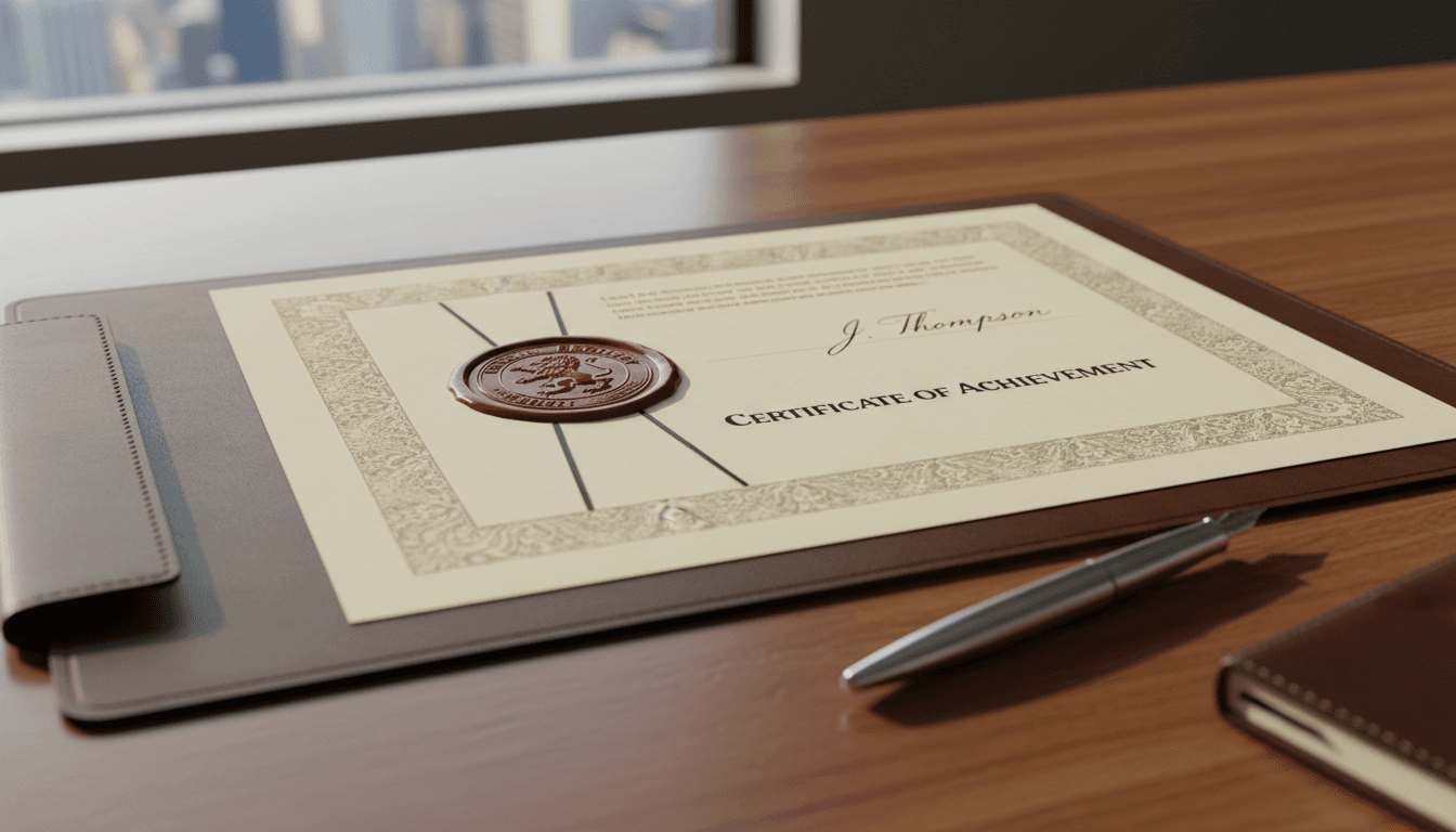 Justificante profesional emitido por gestoría