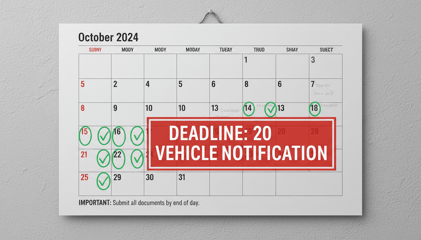 Plazo de 30 días para notificación