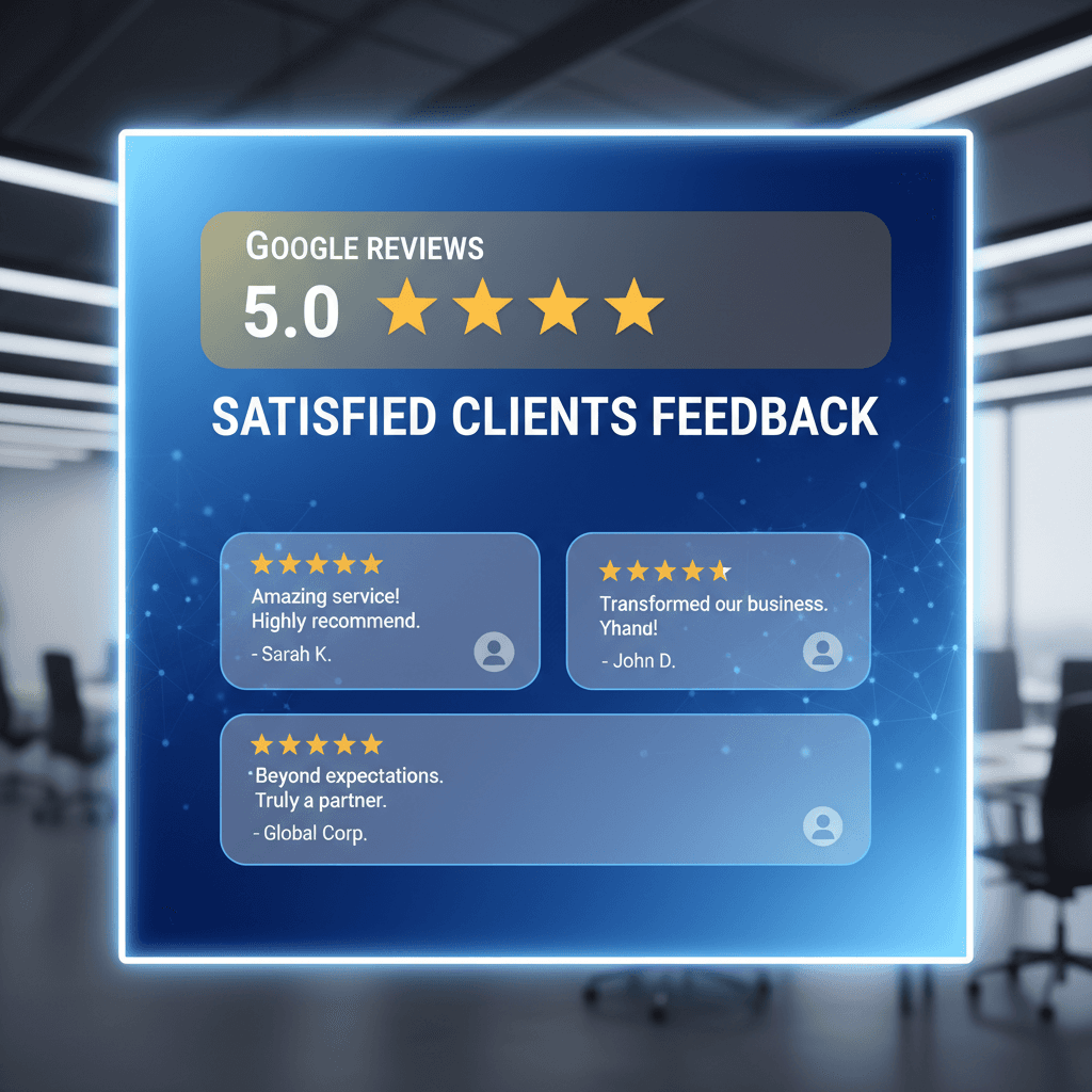 650+ reseñas de 5 estrellas en Google