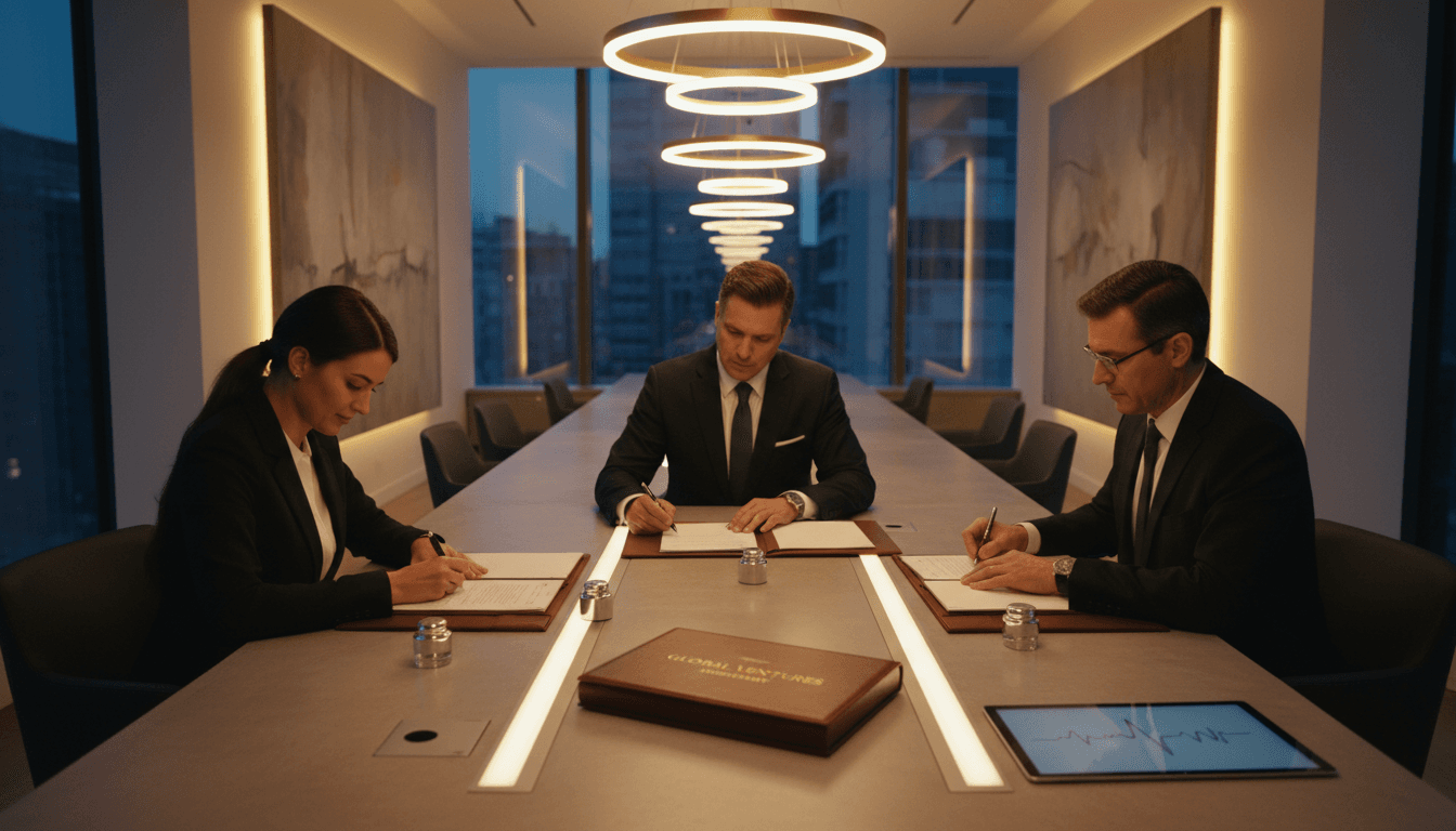 Firma de documentos de transferencia de vehículo con estilo profesional