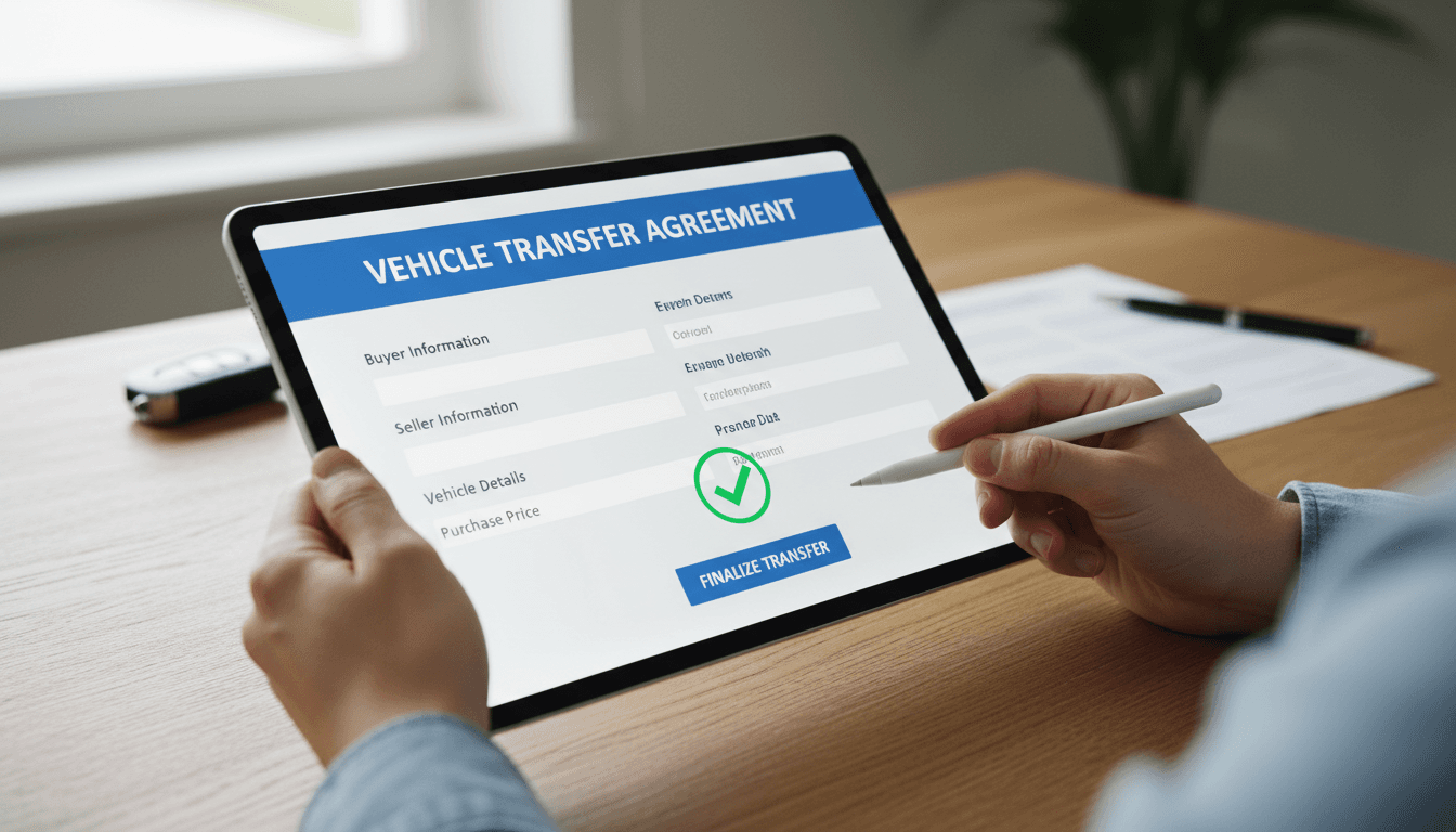 Justificante de transferencia completado en plataforma digital